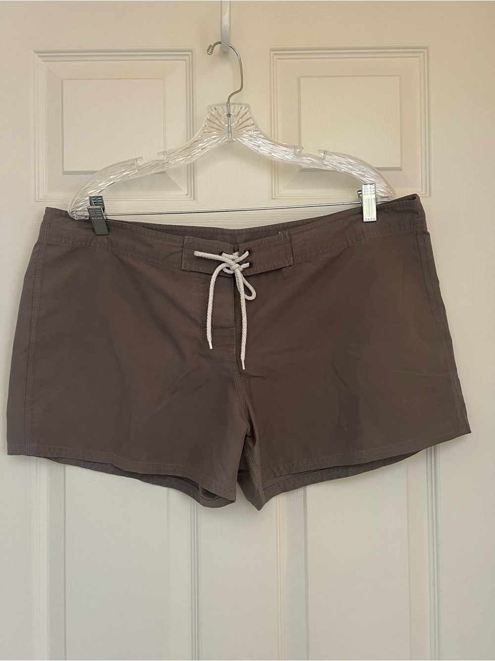 Drawstring Women’s Board Shorts - Brown MADE IN HAWAII